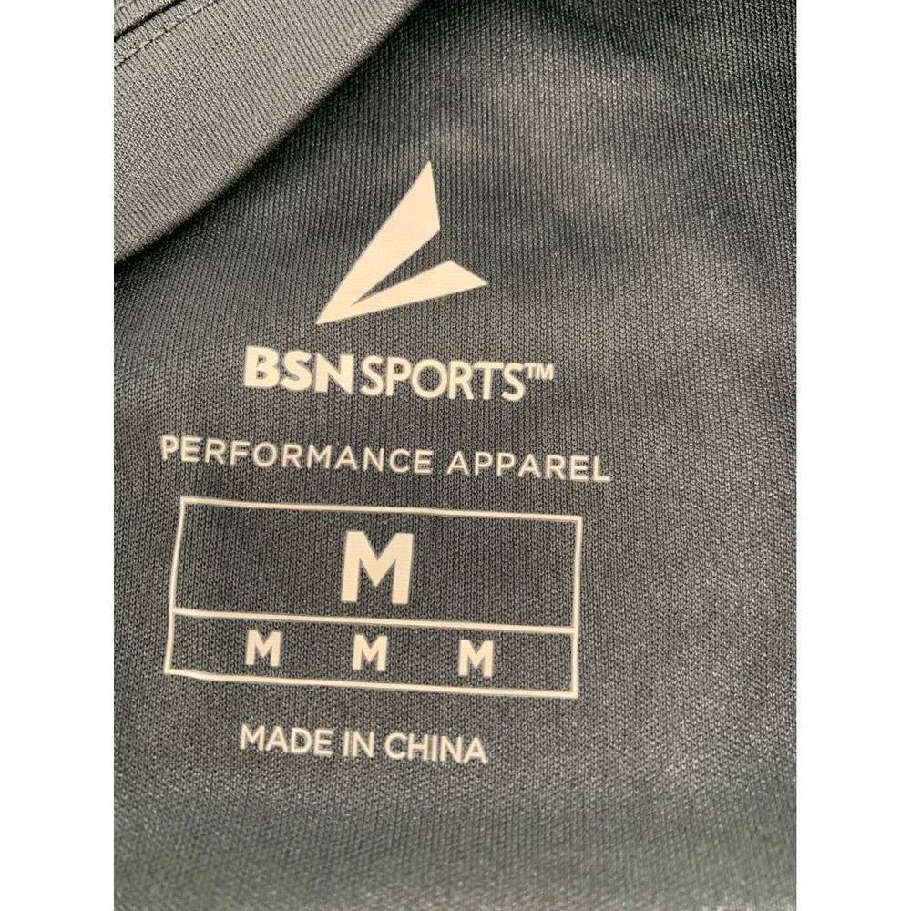 Lot‎ of 2 BSN SPORTS Mens Black Short Sleeve T Shirt Size Medium Athletic